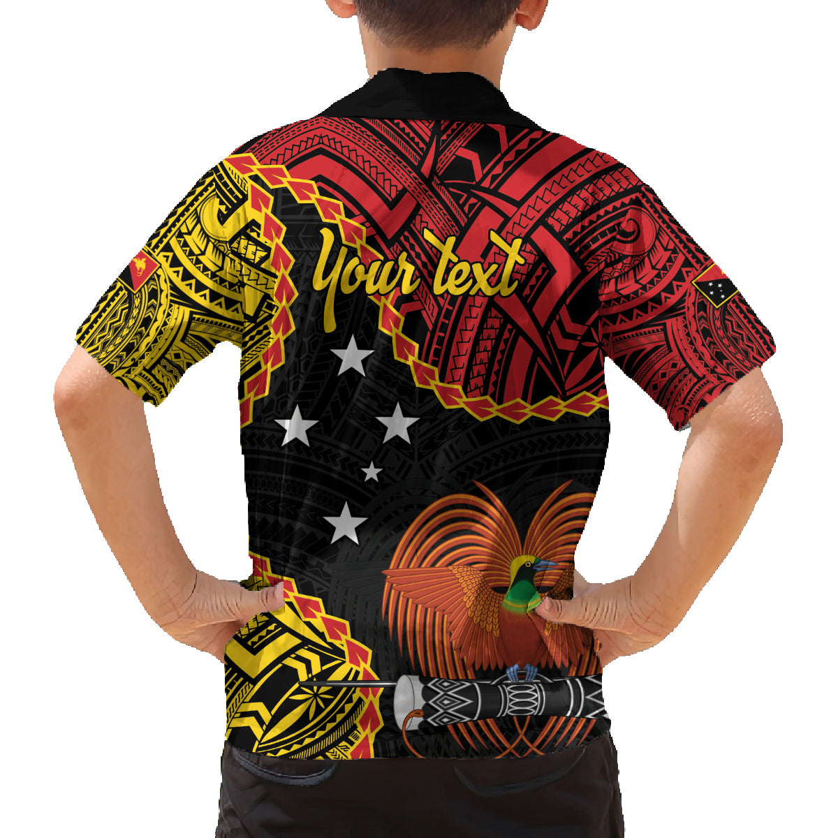 Personalised Papua New Guinea 49th Anniversary Family Matching Tank Maxi Dress and Hawaiian Shirt Hapi De bilong Indipendens Papua Niugini LT9 - Polynesian Pride