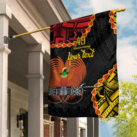 Personalised Papua New Guinea 49th Anniversary Garden Flag Hapi De bilong Indipendens Papua Niugini LT9 House Flag Black - Polynesian Pride