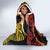 Personalised Papua New Guinea 49th Anniversary Hooded Blanket Hapi De bilong Indipendens Papua Niugini