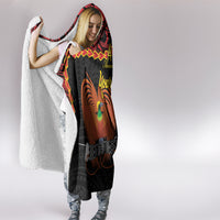 Personalised Papua New Guinea 49th Anniversary Hooded Blanket Hapi De bilong Indipendens Papua Niugini LT9 - Polynesian Pride