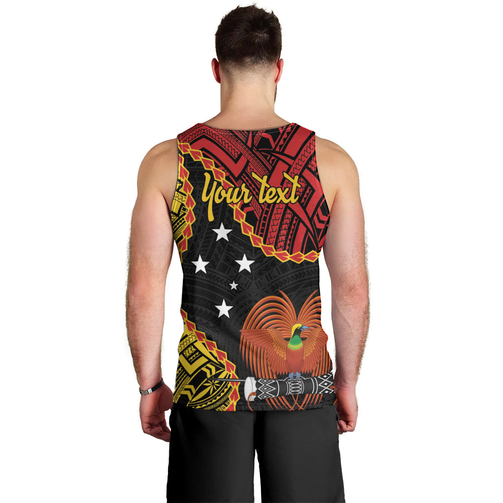 Personalised Papua New Guinea 49th Anniversary Men Tank Top Hapi De bilong Indipendens Papua Niugini LT9 - Polynesian Pride