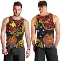 Personalised Papua New Guinea 49th Anniversary Men Tank Top Hapi De bilong Indipendens Papua Niugini LT9 - Polynesian Pride