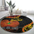 Personalised Papua New Guinea 49th Anniversary Round Carpet Hapi De bilong Indipendens Papua Niugini