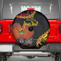 Personalised Papua New Guinea 49th Anniversary Spare Tire Cover Hapi De bilong Indipendens Papua Niugini LT9 - Polynesian Pride
