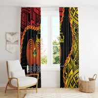 Personalised Papua New Guinea 49th Anniversary Window Curtain Hapi De bilong Indipendens Papua Niugini LT9 - Polynesian Pride
