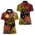 Personalised Papua New Guinea 49th Anniversary Women Polo Shirt Hapi De bilong Indipendens Papua Niugini