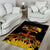 Personalised Papua New Guinea 49th Anniversary Area Rug Bird of Paradise Unity In Diversity