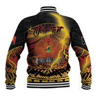 Personalised Papua New Guinea 49th Anniversary Baseball Jacket Bird of Paradise Unity In Diversity LT9 - Polynesian Pride