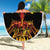 Personalised Papua New Guinea 49th Anniversary Beach Blanket Bird of Paradise Unity In Diversity