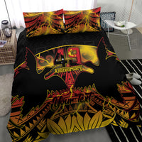 Personalised Papua New Guinea 49th Anniversary Bedding Set Bird of Paradise Unity In Diversity LT9 - Polynesian Pride