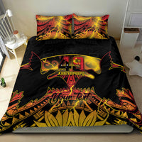 Personalised Papua New Guinea 49th Anniversary Bedding Set Bird of Paradise Unity In Diversity LT9 - Polynesian Pride