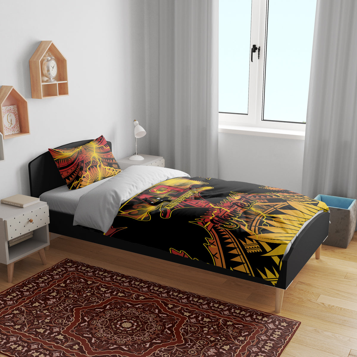 Personalised Papua New Guinea 49th Anniversary Bedding Set Bird of Paradise Unity In Diversity LT9 - Polynesian Pride