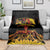 Personalised Papua New Guinea 49th Anniversary Blanket Bird of Paradise Unity In Diversity