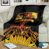 Personalised Papua New Guinea 49th Anniversary Blanket Bird of Paradise Unity In Diversity LT9 - Polynesian Pride