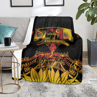Personalised Papua New Guinea 49th Anniversary Blanket Bird of Paradise Unity In Diversity LT9 - Polynesian Pride