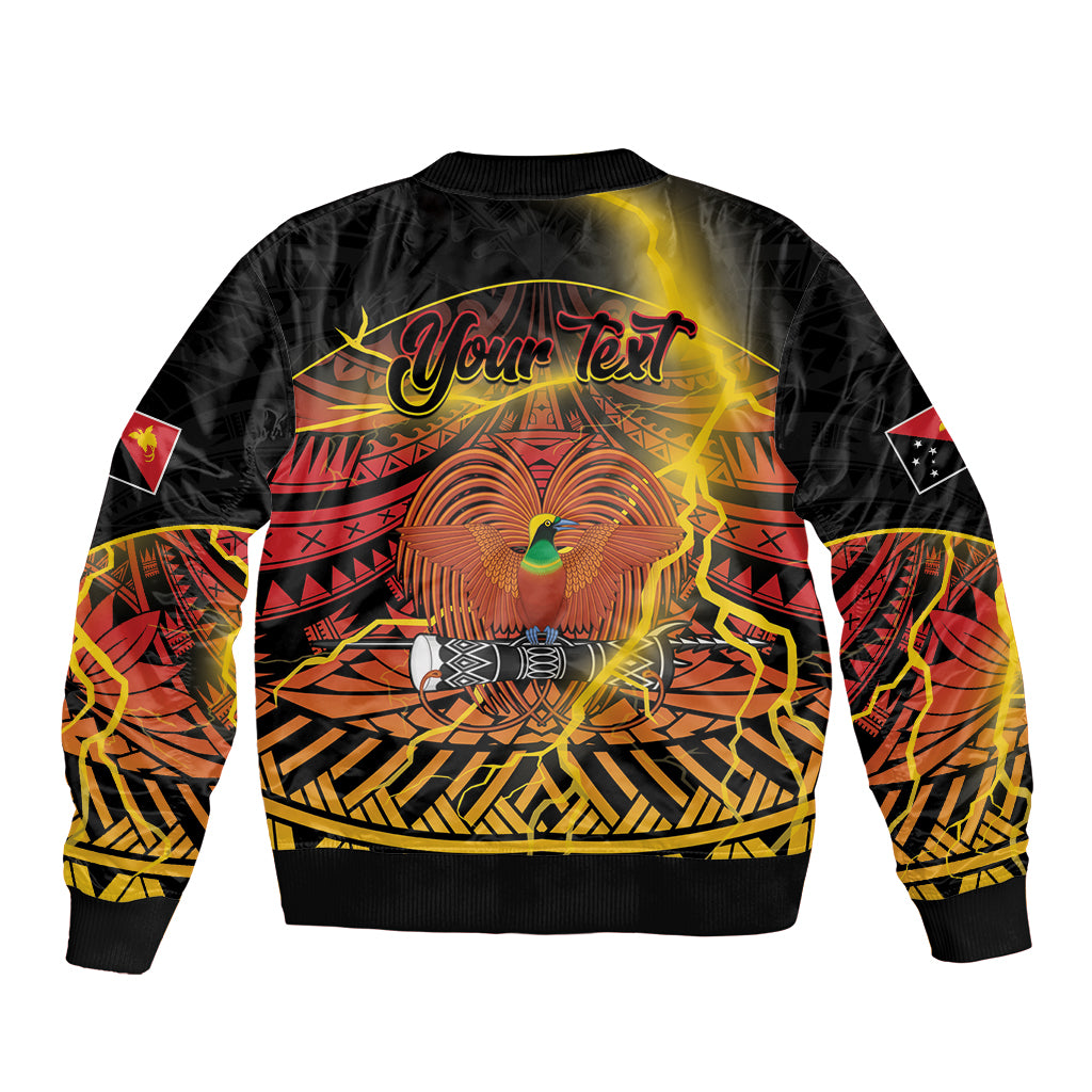 Personalised Papua New Guinea 49th Anniversary Bomber Jacket Bird of Paradise Unity In Diversity LT9 - Polynesian Pride