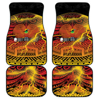 Personalised Papua New Guinea 49th Anniversary Car Mats Bird of Paradise Unity In Diversity LT9 - Polynesian Pride