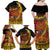 Personalised Papua New Guinea 49th Anniversary Family Matching Off Shoulder Maxi Dress and Hawaiian Shirt Bird of Paradise Unity In Diversity