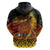 Personalised Papua New Guinea 49th Anniversary Hoodie Bird of Paradise Unity In Diversity