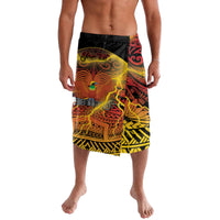 Personalised Papua New Guinea 49th Anniversary Lavalava Bird of Paradise Unity In Diversity LT9 Black - Polynesian Pride