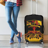 Personalised Papua New Guinea 49th Anniversary Luggage Cover Bird of Paradise Unity In Diversity