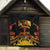 Personalised Papua New Guinea 49th Anniversary Quilt Bird of Paradise Unity In Diversity