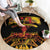 Personalised Papua New Guinea 49th Anniversary Round Carpet Bird of Paradise Unity In Diversity