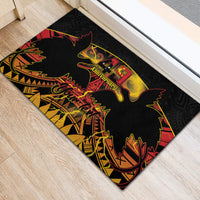 Personalised Papua New Guinea 49th Anniversary Rubber Doormat Bird of Paradise Unity In Diversity LT9 - Polynesian Pride