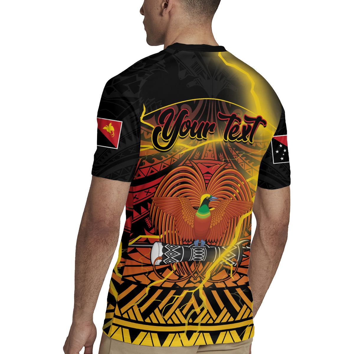 Personalised Papua New Guinea 49th Anniversary Rugby Jersey Bird of Paradise Unity In Diversity