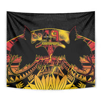 Personalised Papua New Guinea 49th Anniversary Tapestry Bird of Paradise Unity In Diversity LT9 - Polynesian Pride