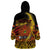 Personalised Papua New Guinea 49th Anniversary Wearable Blanket Hoodie Bird of Paradise Unity In Diversity