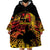 Personalised Papua New Guinea 49th Anniversary Wearable Blanket Hoodie Bird of Paradise Unity In Diversity