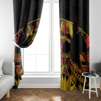 Personalised Papua New Guinea 49th Anniversary Window Curtain Bird of Paradise Unity In Diversity LT9 - Polynesian Pride