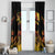 Personalised Papua New Guinea 49th Anniversary Window Curtain Bird of Paradise Unity In Diversity