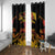 Personalised Papua New Guinea 49th Anniversary Window Curtain Bird of Paradise Unity In Diversity