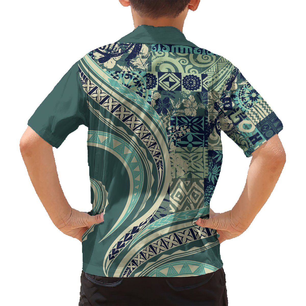 Hawaiian Hibiscus Tribal Vintage Motif Hawaiian Shirt Ver 1 LT9 - Polynesian Pride