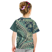 Hawaiian Hibiscus Tribal Vintage Motif Kid T Shirt Ver 1 LT9 - Polynesian Pride