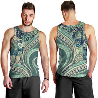 Hawaiian Hibiscus Tribal Vintage Motif Men Tank Top Ver 1 LT9 - Polynesian Pride