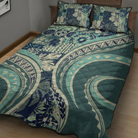 Hawaiian Hibiscus Tribal Vintage Motif Quilt Bed Set Ver 1 LT9 - Polynesian Pride