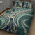 Hawaiian Hibiscus Tribal Vintage Motif Quilt Bed Set Ver 1