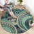 Hawaiian Hibiscus Tribal Vintage Motif Round Carpet Ver 1