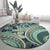 Hawaiian Hibiscus Tribal Vintage Motif Round Carpet Ver 1