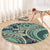 Hawaiian Hibiscus Tribal Vintage Motif Round Carpet Ver 1