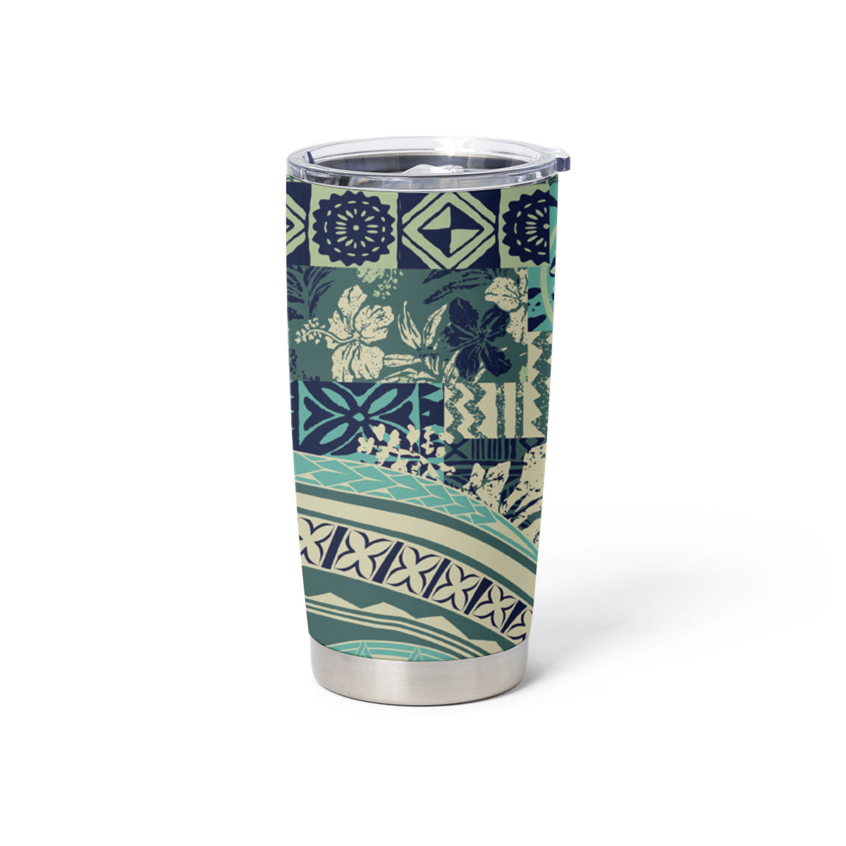 Hawaiian Hibiscus Tribal Vintage Motif Tumbler Cup Ver 1