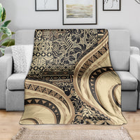 Hawaiian Hibiscus Tribal Vintage Motif Blanket Ver 2 LT9 - Polynesian Pride