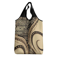 Hawaiian Hibiscus Tribal Vintage Motif Grocery Bag Ver 2 LT9 - Polynesian Pride