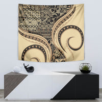 Hawaiian Hibiscus Tribal Vintage Motif Tapestry Ver 2 LT9 - Polynesian Pride