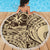 Hawaiian Hibiscus Tribal Vintage Motif Beach Blanket Ver 3