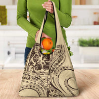 Hawaiian Hibiscus Tribal Vintage Motif Grocery Bag Ver 3 LT9 - Polynesian Pride
