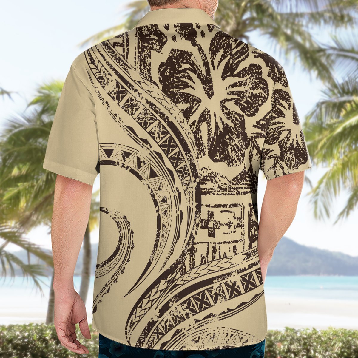 Hawaiian Hibiscus Tribal Vintage Motif Hawaiian Shirt Ver 3 LT9 - Polynesian Pride